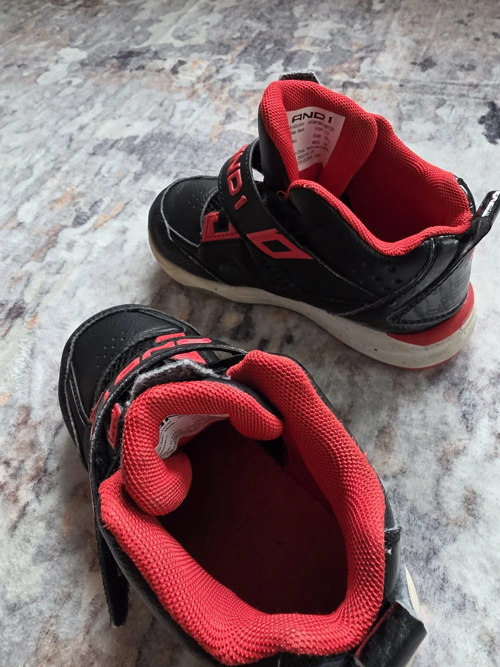 AND1 Kids High-Top Basketball Sneakers - Size 11 US
